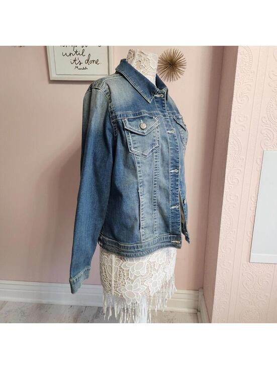 Harley-Davidson Jackets & Blazers - Harley-Davidson Women's Denim Jacket Blue Trucker Jean Jacket XL